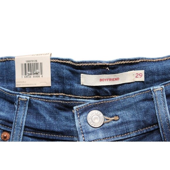 NWT Levi's Boyfriend Jeans Size 8 29 x 27 Mid Rise Denim Relaxed Fit Tapered Leg - Picture 9 of 15